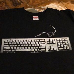 Black Supreme keyboard shirt